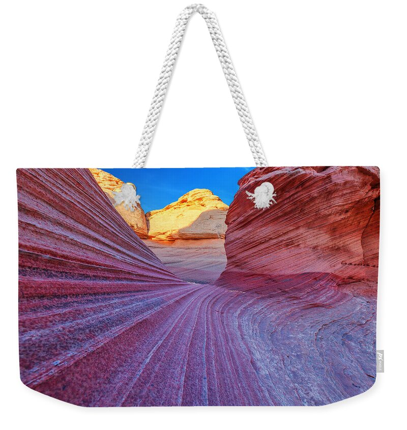 Lines Weekender Tote Bag featuring the photograph New Wave by Darren White