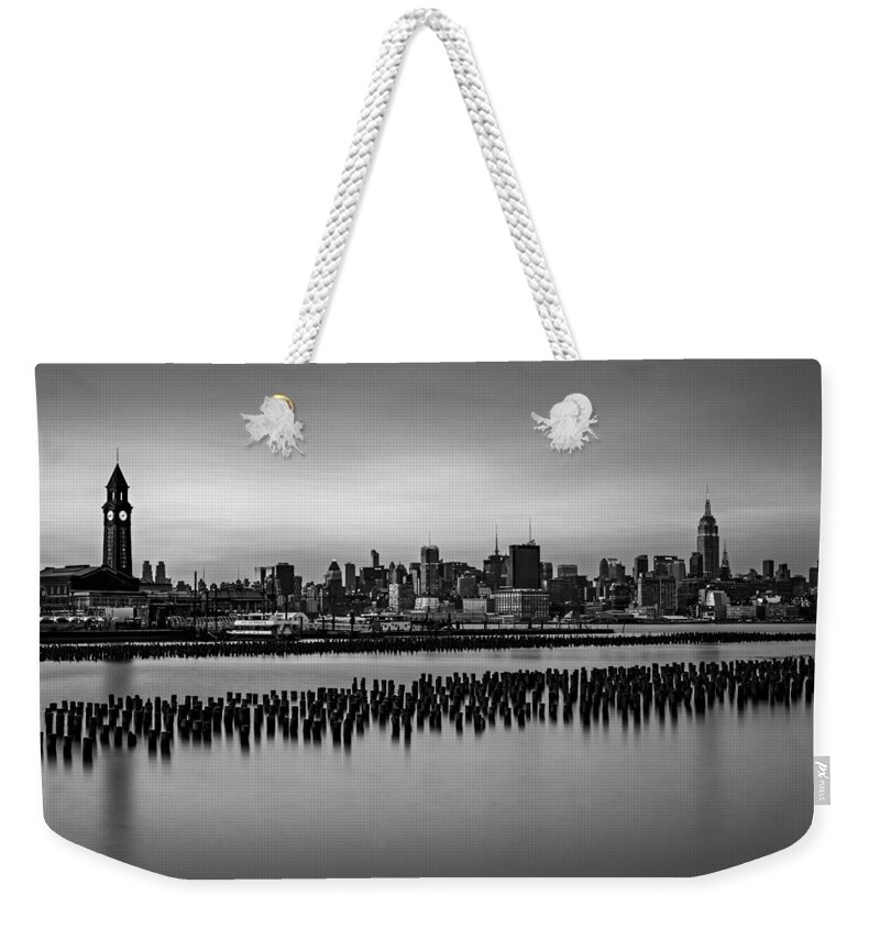 New York City Skyline Stillness Bw Weekender Tote Bag New York City Skyline Stillness Bw Weekender Tote Bag