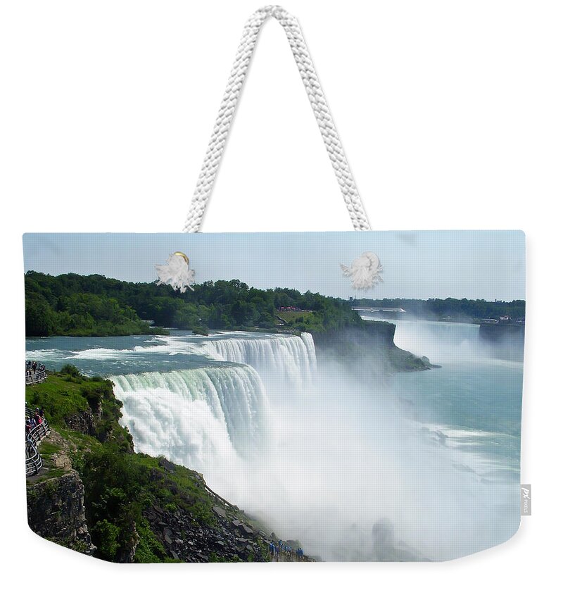 Niagara Falls Weekender Tote Bag featuring the photograph Niagara Falls by Aimee L Maher ALM GALLERY