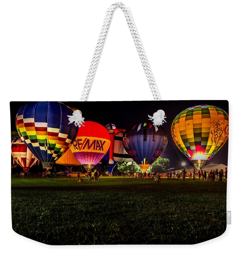 Art Weekender Tote Bag featuring the photograph Night Glow by Ron Pate