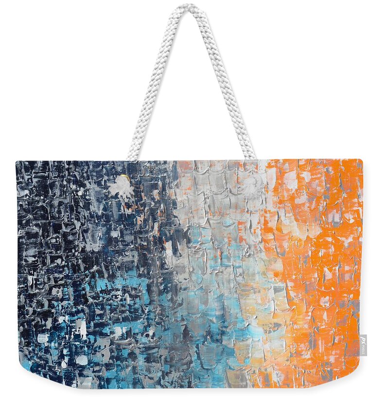 Night To New Day Weekender Tote Bag featuring the painting Night to New Day by Linda Bailey