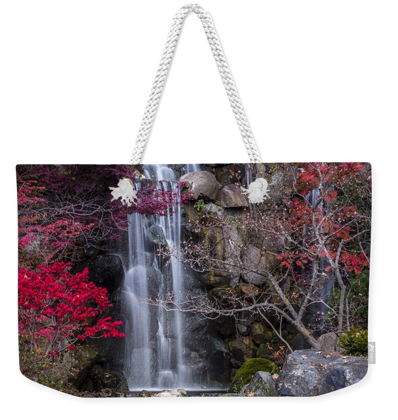 Waterfall Weekender Tote Bag featuring the photograph Nishi No Taki by Sebastian Musial