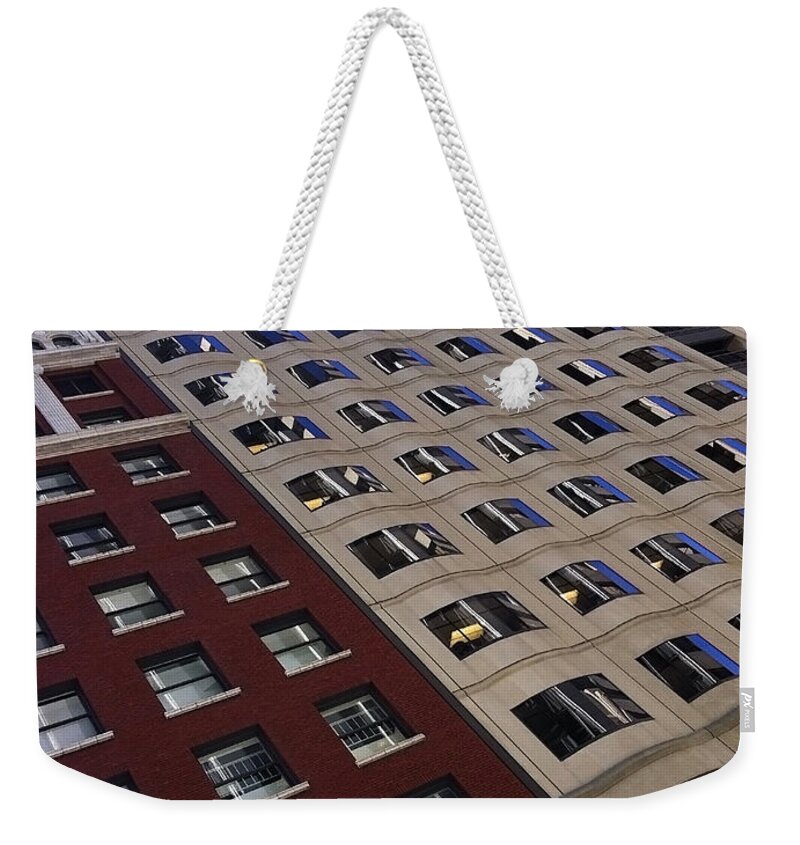 Architecture Weekender Tote Bag featuring the photograph No Glass Ceiling by Donna Blackhall