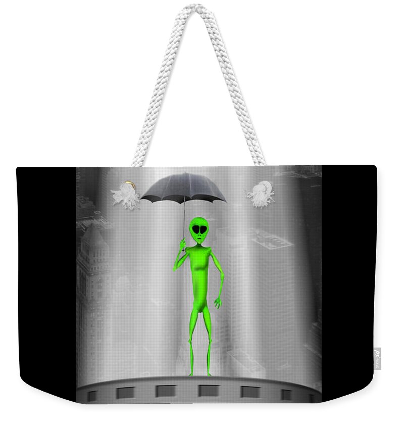 Surrealism Weekender Tote Bag featuring the photograph No Intelligent Life Here by Mike McGlothlen