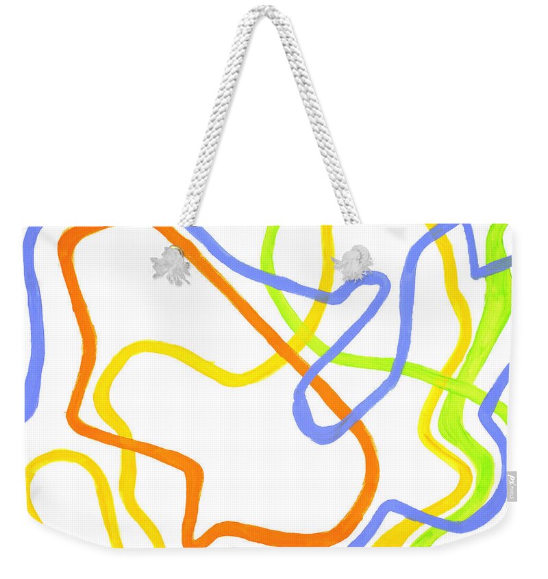 Loose Ends Weekender Tote Bag featuring the painting No Loose Ends by Bjorn Sjogren