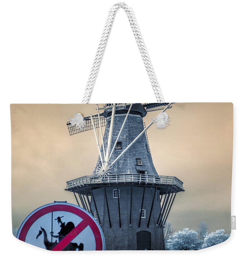 Landscape Weekender Tote Bag featuring the photograph No Tilting at Windmills by Randall Nyhof