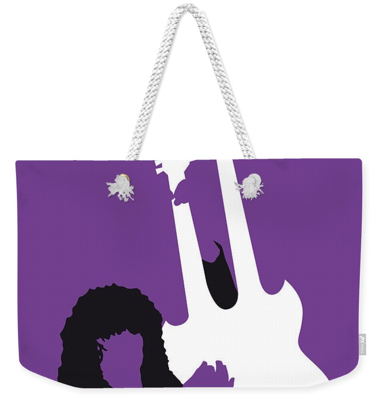 Led Weekender Tote Bag featuring the digital art No011 MY Led zeppelin Minimal Music poster by Chungkong Art