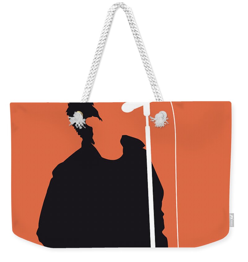 Oasis Weekender Tote Bag featuring the digital art No023 MY Oasis Minimal Music poster by Chungkong Art