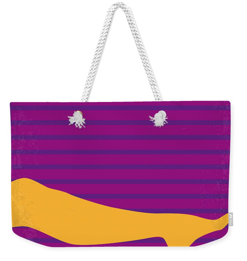 The Graduate Weekender Tote Bag featuring the digital art No135 My THE GRADUATE minimal movie poster by Chungkong Art