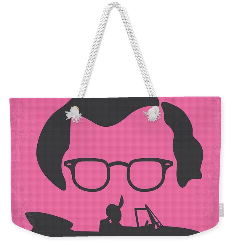 Annie Hall Weekender Tote Bag featuring the digital art No147 My Annie Hall minimal movie poster by Chungkong Art