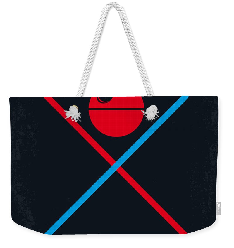 Star Weekender Tote Bag featuring the digital art No154 My STAR WARS Episode IV A New Hope minimal movie poster by Chungkong Art