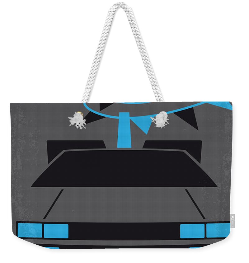 Back Weekender Tote Bag featuring the digital art No183 My Back to the Future minimal movie poster-part II by Chungkong Art