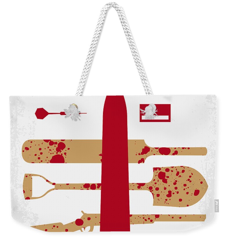 Shaun Weekender Tote Bag featuring the digital art No349 My Shaun of the Dead minimal movie poster by Chungkong Art