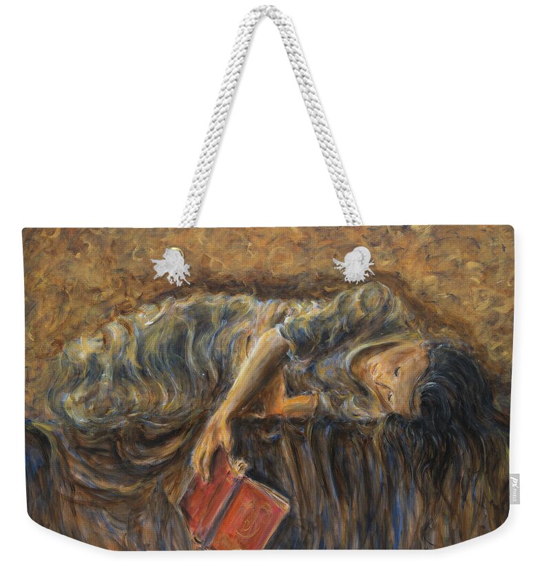 Diary Weekender Tote Bag featuring the painting Nobodys Diary I by Nik Helbig