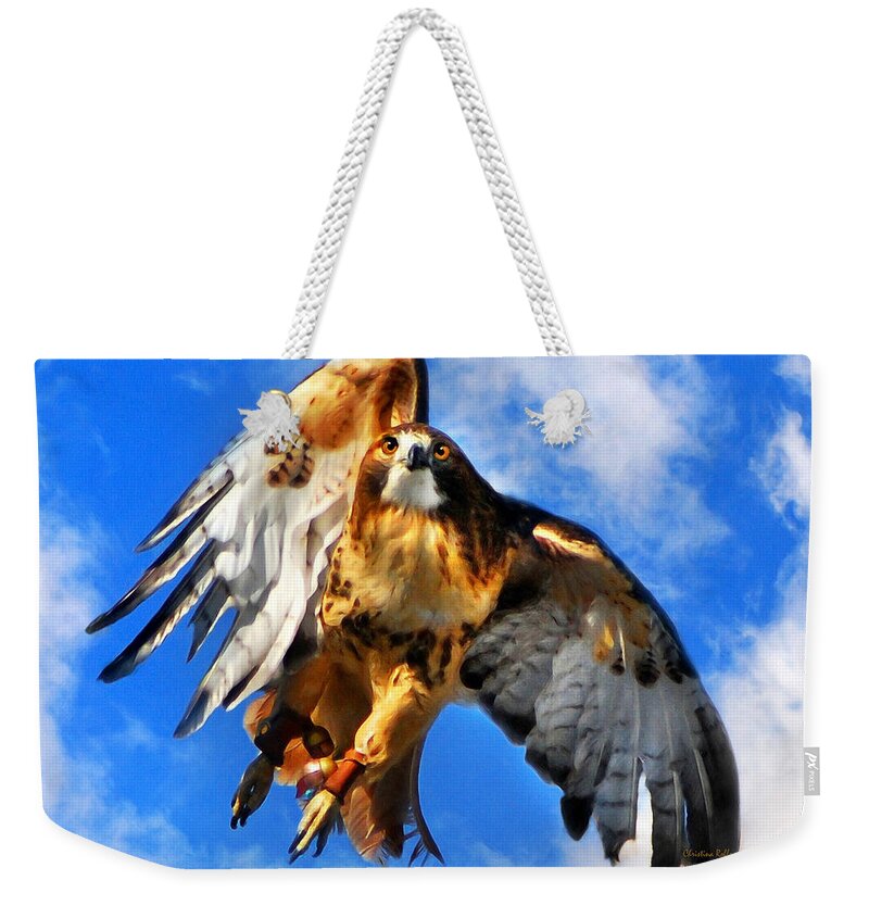 Birds Weekender Tote Bag featuring the mixed media North Wind by Christina Rollo