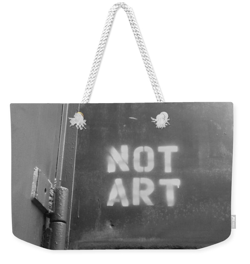 Art Weekender Tote Bag featuring the photograph Not Art...are you kidding me? by WaLdEmAr BoRrErO