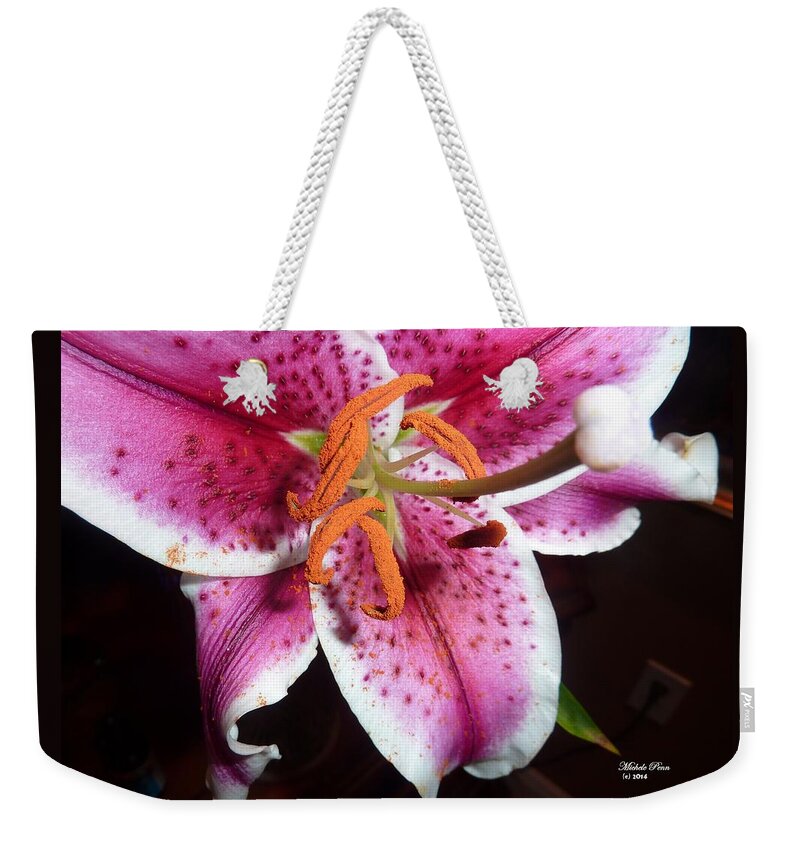 Flower Photograph Weekender Tote Bag featuring the photograph Energized - Wild Orange by Michele Penn