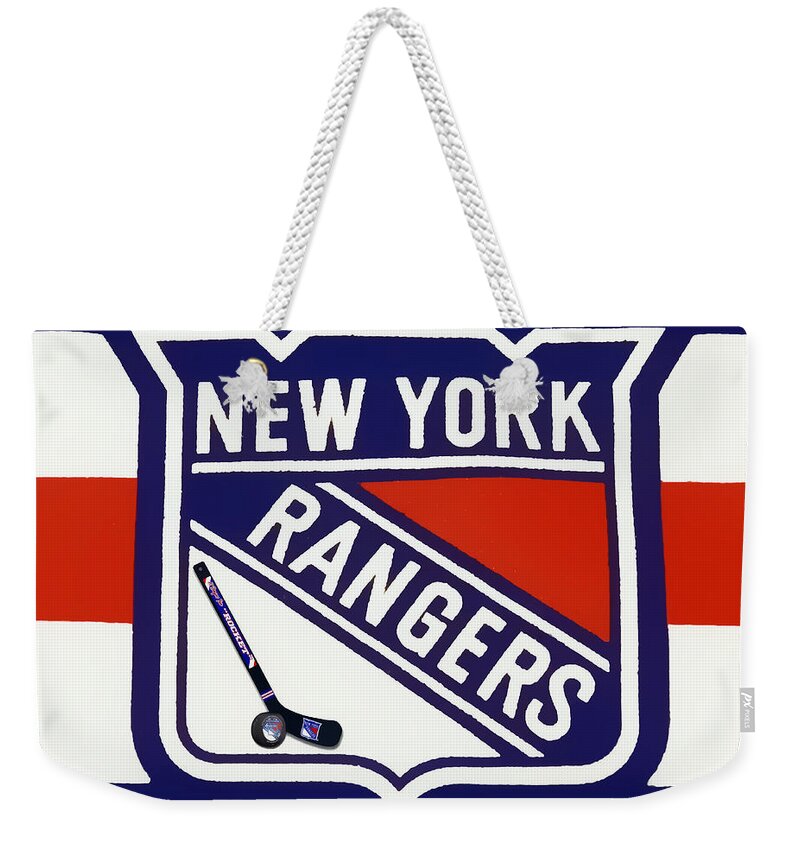 Ny Rangers Weekender Tote Bag featuring the photograph NY Rangers-7 by Nina Bradica