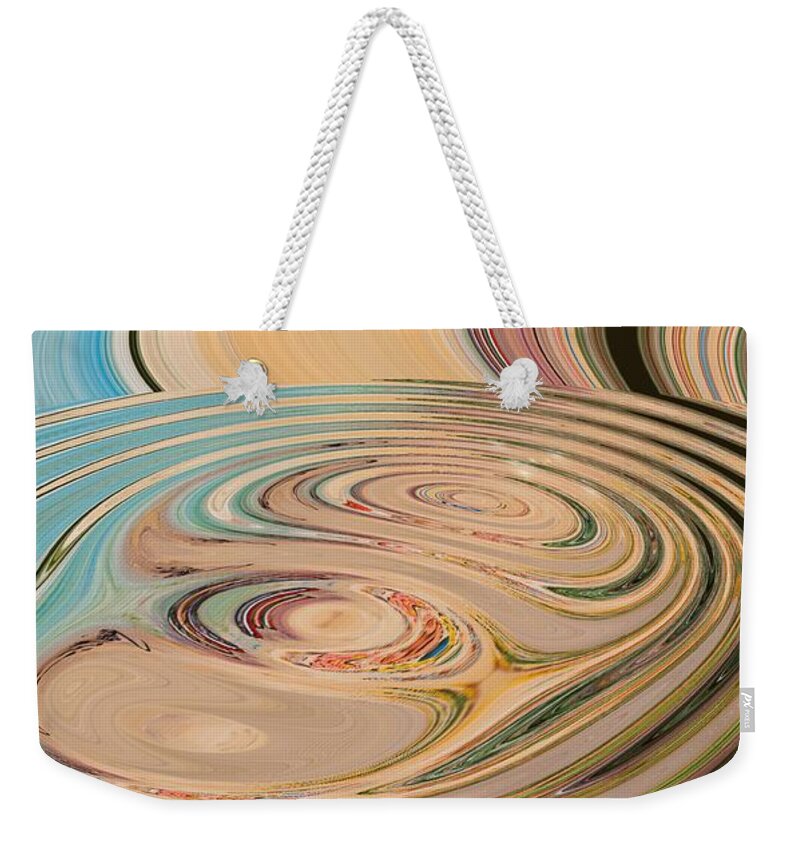 Abstract Weekender Tote Bag featuring the painting Oasis by Loredana Messina