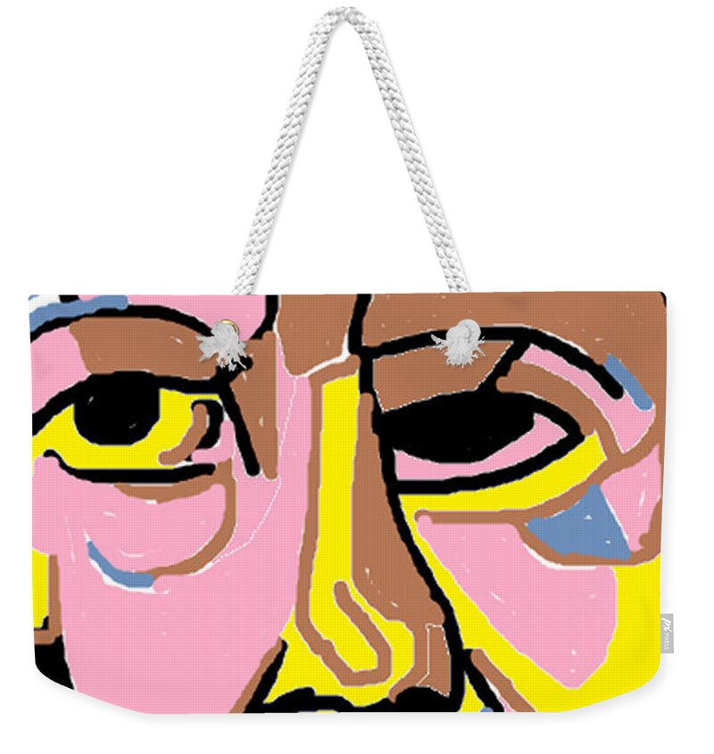Obama Portraits Weekender Tote Bag featuring the painting Obama by Anita Dale Livaditis