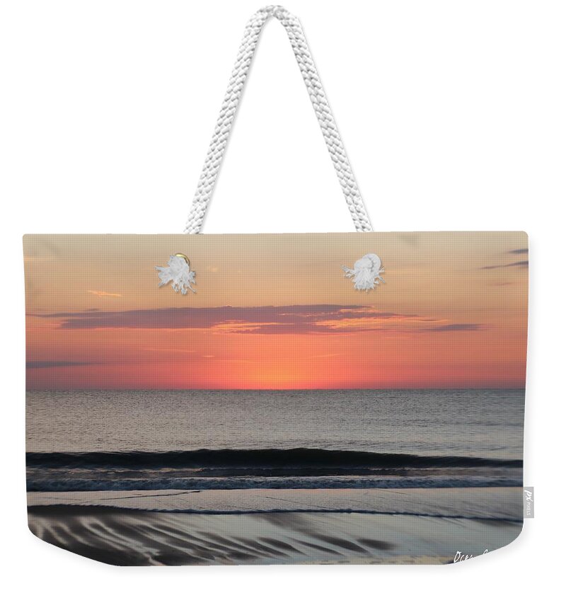 Fauna Weekender Tote Bag featuring the photograph Ocean Trails by Robert Banach