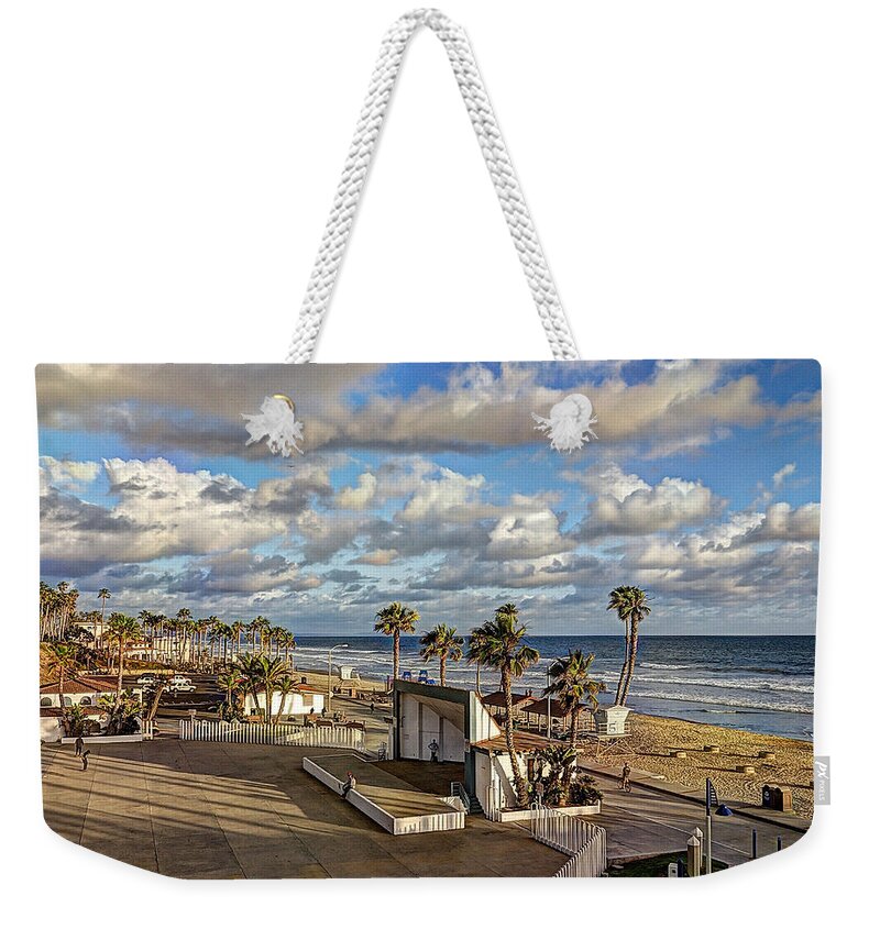 Oceanside Weekender Tote Bag featuring the photograph Oceanside Amphitheater by Ann Patterson