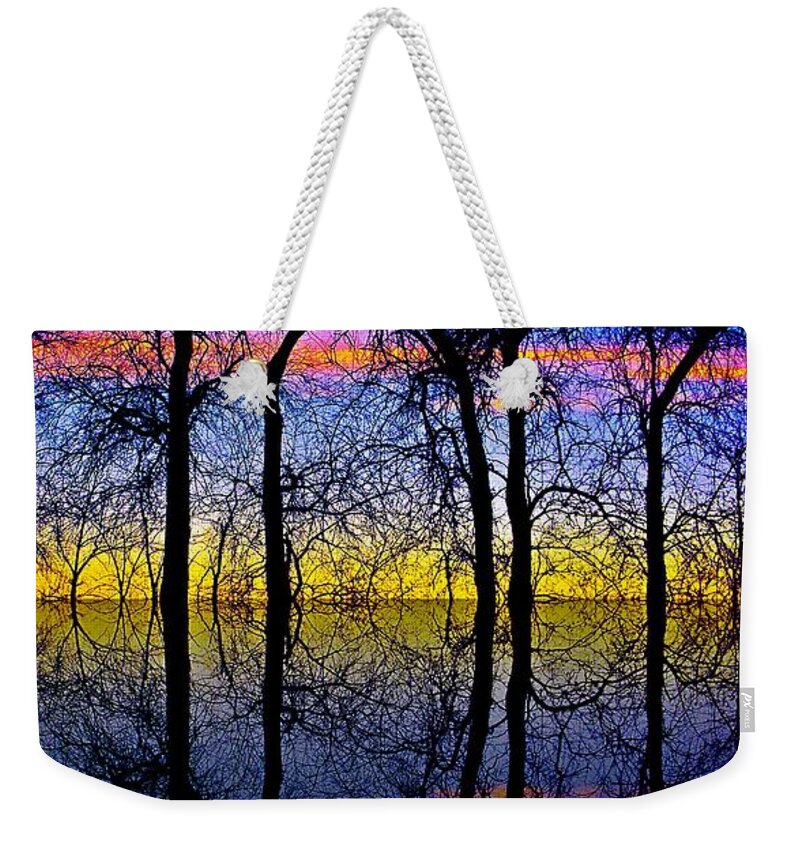 Nature Weekender Tote Bag featuring the photograph October Dusk by Chris Berry