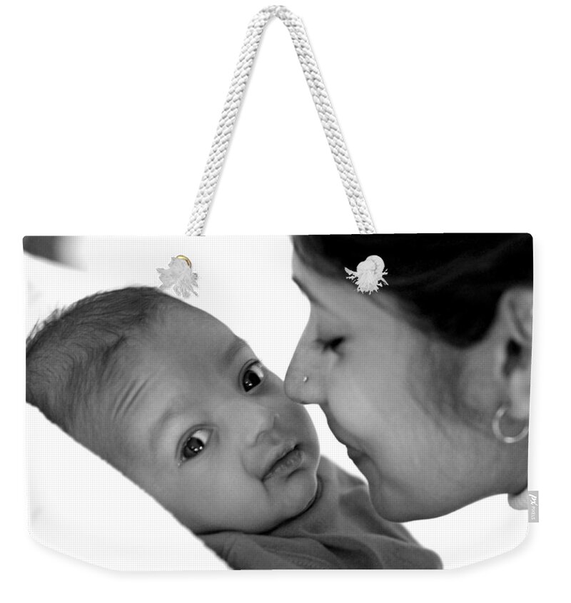 Oh Mom Weekender Tote Bag featuring the photograph Oh Mom by Lisa Phillips