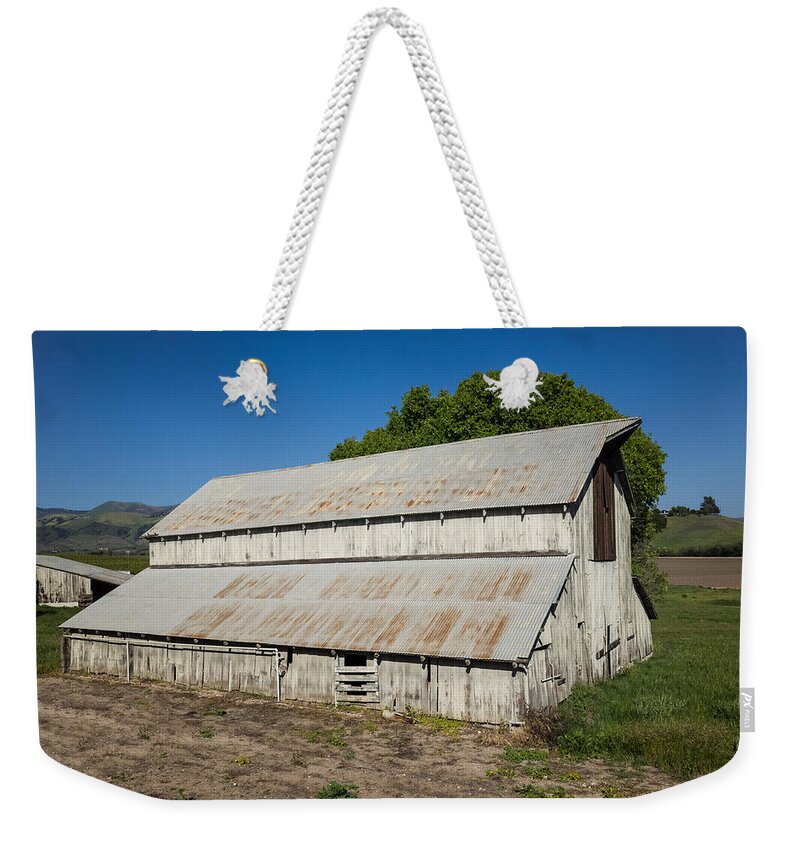 Barn Weekender Tote Bag featuring the photograph Old Barn At Kynsi Winery by Priya Ghose
