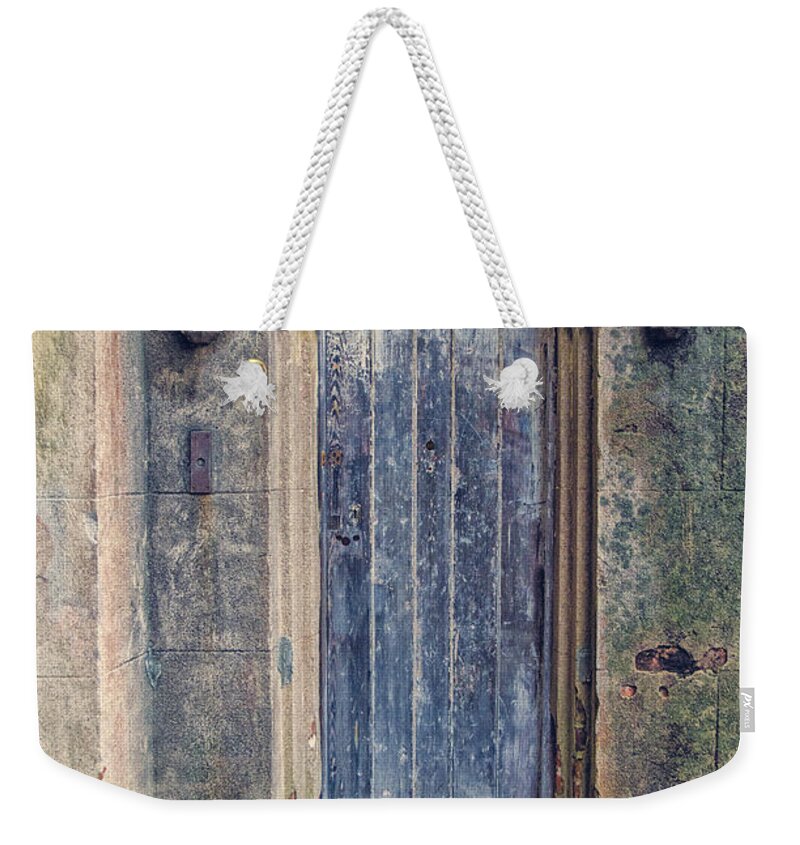 Door Weekender Tote Bag featuring the photograph Old Charleston Jail by Peg Runyan