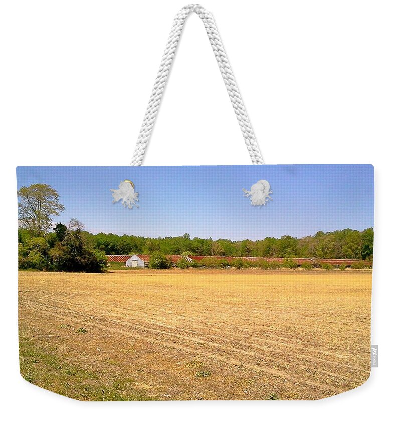 Old Weekender Tote Bag featuring the photograph Old Chicken Houses by Chris W Photography AKA Christian Wilson