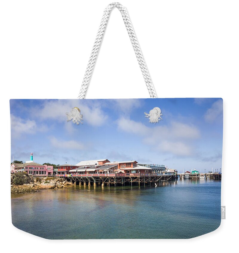 Monterey Fishermans Wharf Weekender Tote Bag featuring the photograph Old Fisherman's Wharf In Monterey by Priya Ghose