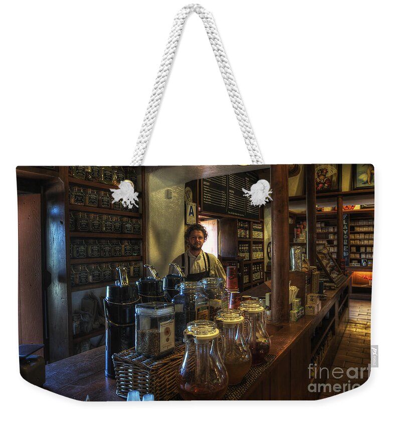 Art Weekender Tote Bag featuring the photograph Old Town House Coffee by Yhun Suarez