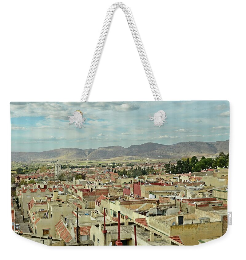 Outdoors Weekender Tote Bag featuring the photograph Old Town View, Azrou, Middle Atlas by Paolo Negri