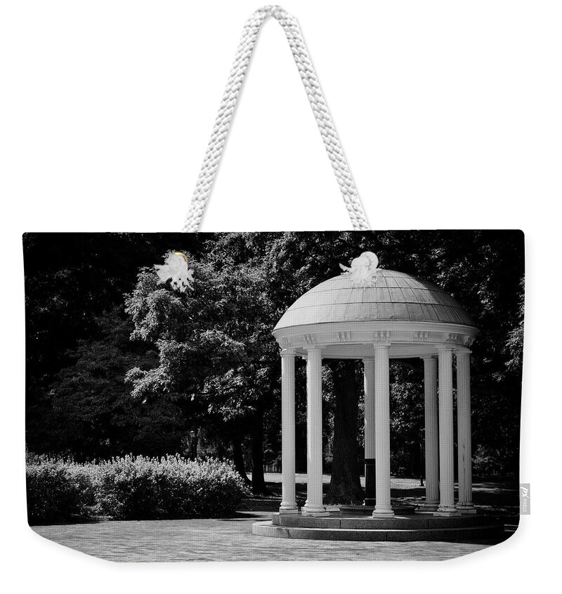 Old Well Weekender Tote Bag featuring the photograph Old Well at UNC by Georgia Fowler