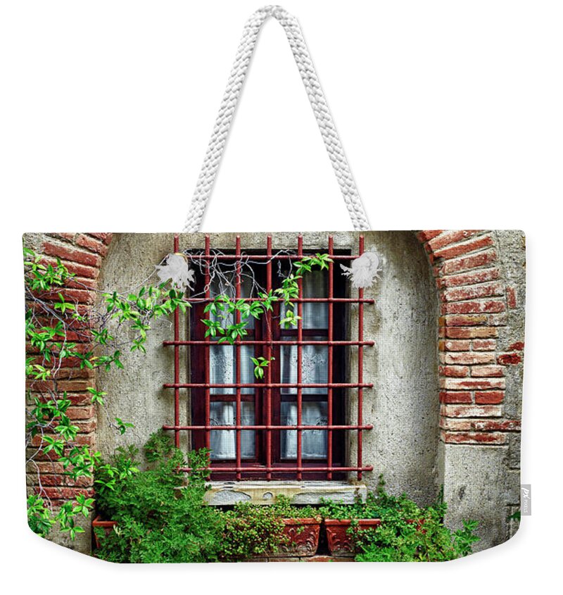 Arch Weekender Tote Bag featuring the photograph Old Windows. Color Image by Claudio.arnese