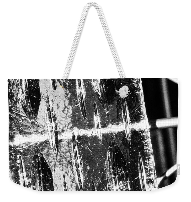 Ice Weekender Tote Bag featuring the photograph On Ice by Eileen Gayle