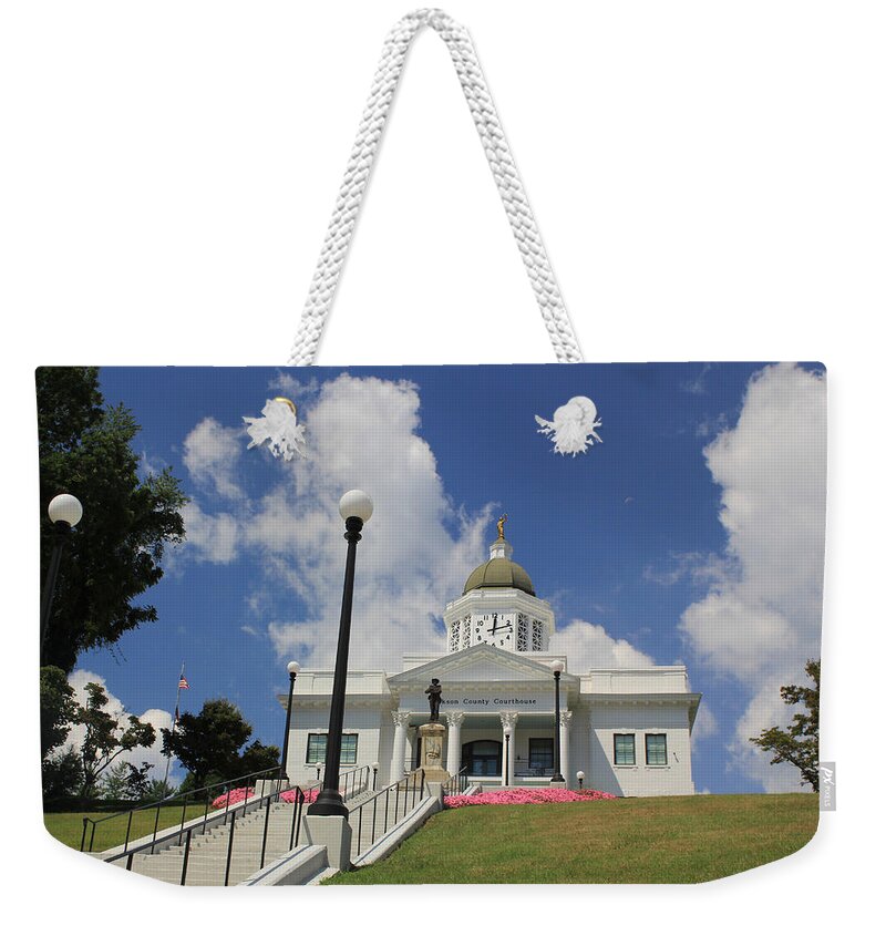 Buildings Weekender Tote Bag featuring the photograph On the Hilltop by Jennifer Robin