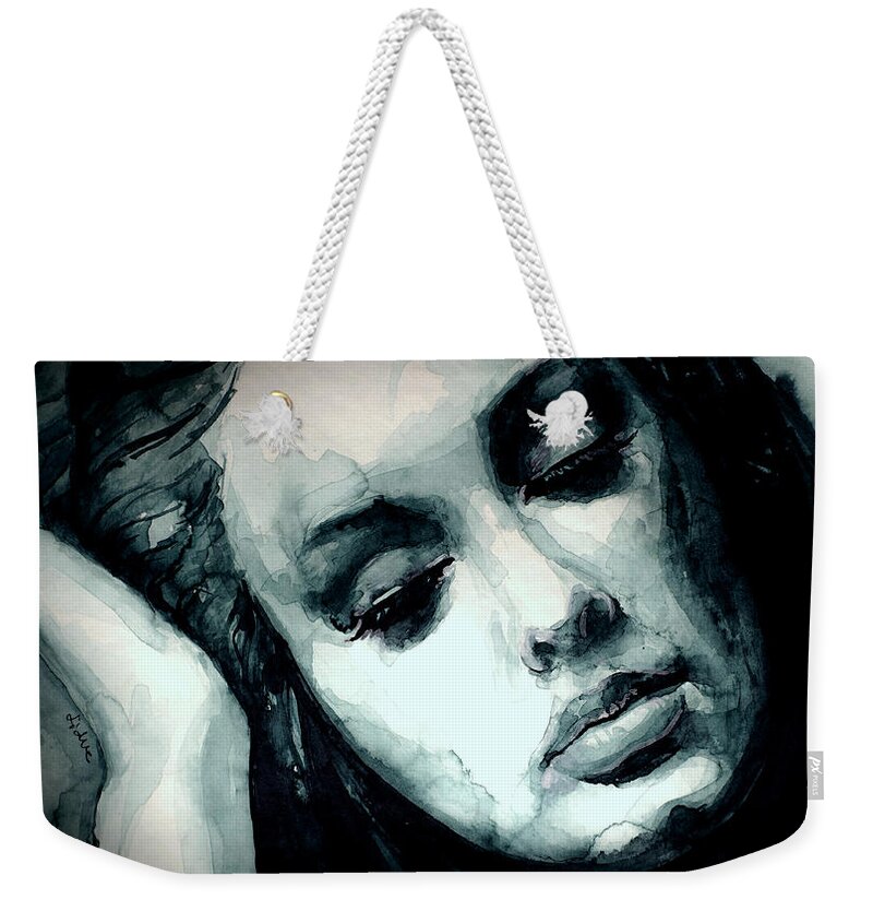 Adele Weekender Tote Bag featuring the painting One and Only by Laur Iduc