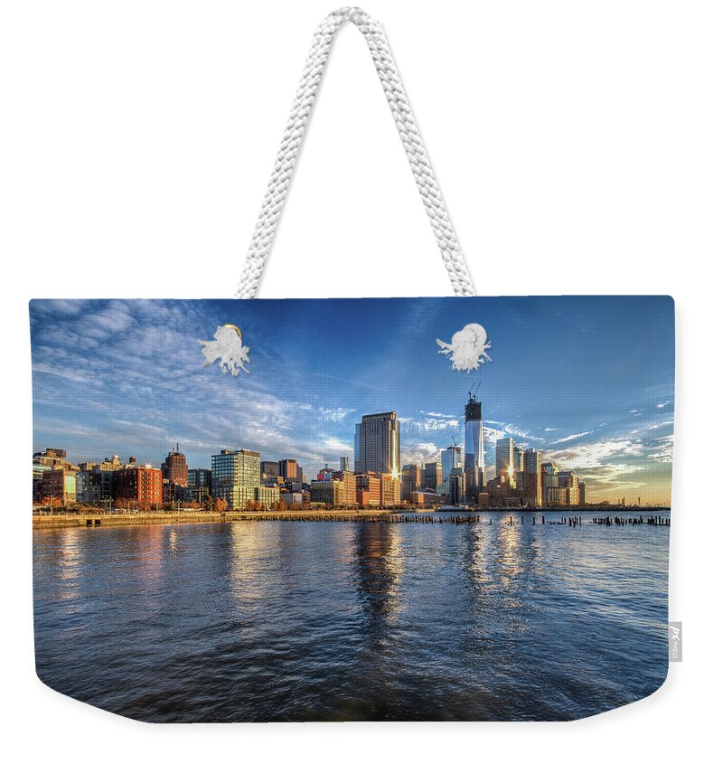 Outdoors Weekender Tote Bag featuring the photograph One World Trade Center by Alexander Matt Photography