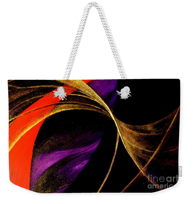 Oneness Weekender Tote Bag featuring the painting Oneness by Kumiko Mayer