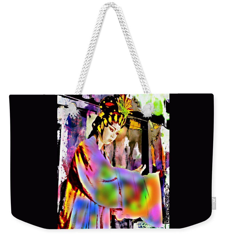 Watercolor Weekender Tote Bag featuring the mixed media Opera Vibrants by Ian Gledhill