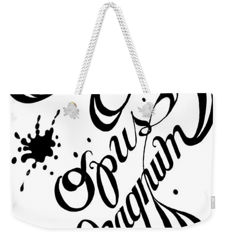 Opus Magnum Weekender Tote Bag featuring the digital art Opus Magnum by Carol Jacobs