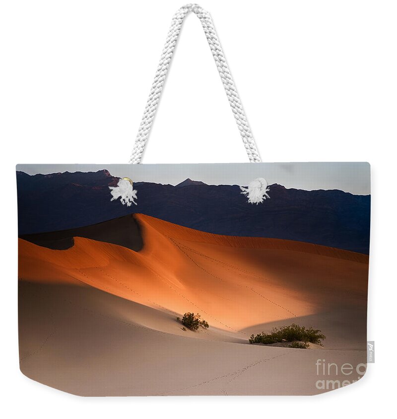 Death Valley National Park Weekender Tote Bag featuring the photograph Orange Crush by Jennifer Magallon
