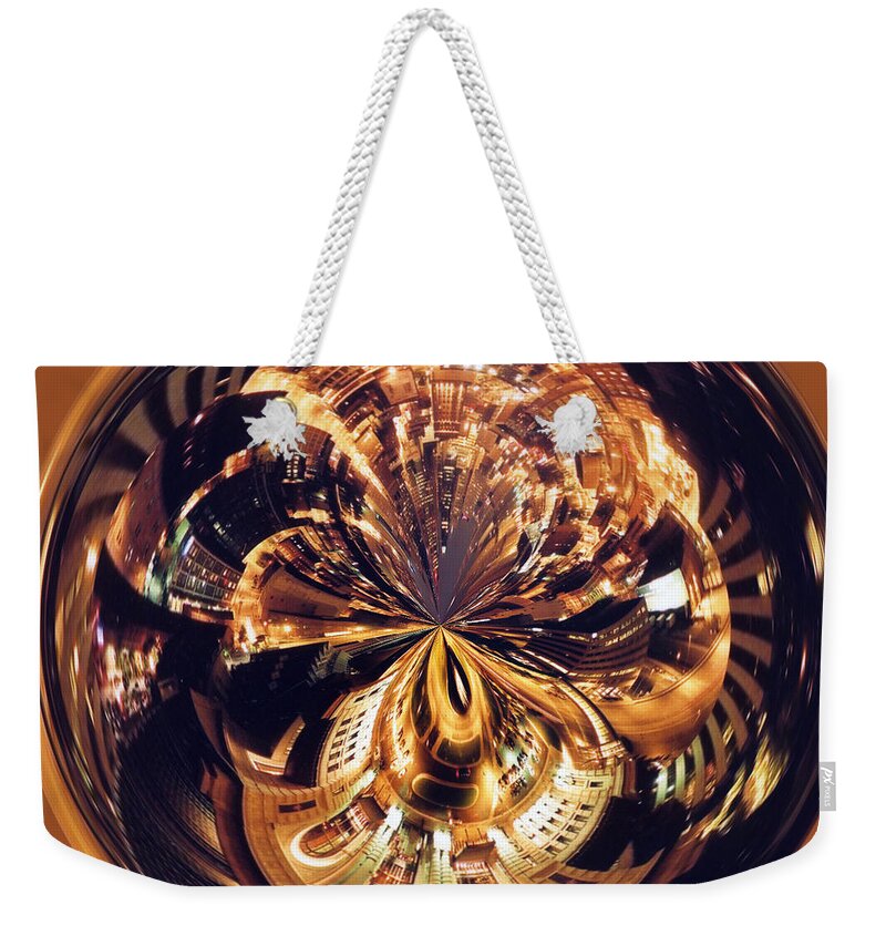 Abstract Weekender Tote Bag featuring the photograph Orb 9 by Crystal Nederman