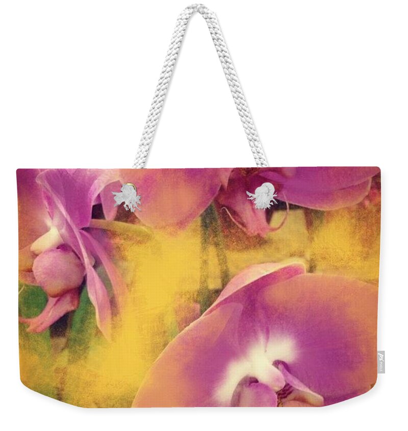 Orchid Flower Weekender Tote Bags