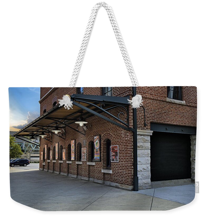 Baltimore Weekender Tote Bag featuring the photograph Oriole Park Box Office by Susan Candelario