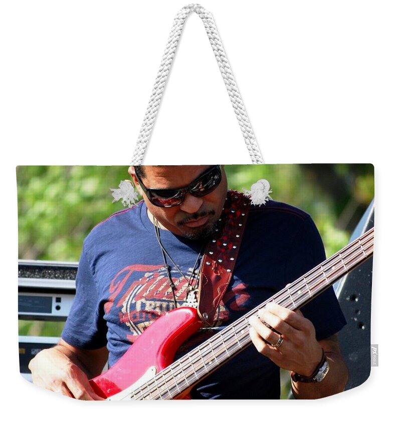Music Weekender Tote Bag featuring the photograph Oteil Burbridge by Angela Murray