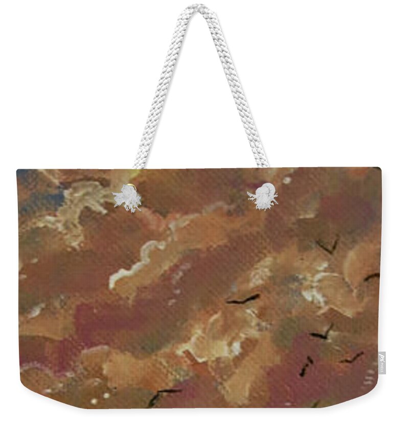 Seascape Weekender Tote Bag featuring the painting Our Next Adventure by Joel Tesch