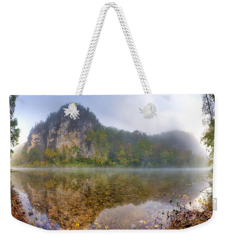 2012 Weekender Tote Bag featuring the photograph Out of the Mist by Robert Charity